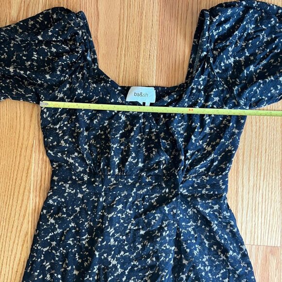 ba&sh Eden Bleunuit floral printed wrap midi dress size S or US 4 - Picture 6 of 9